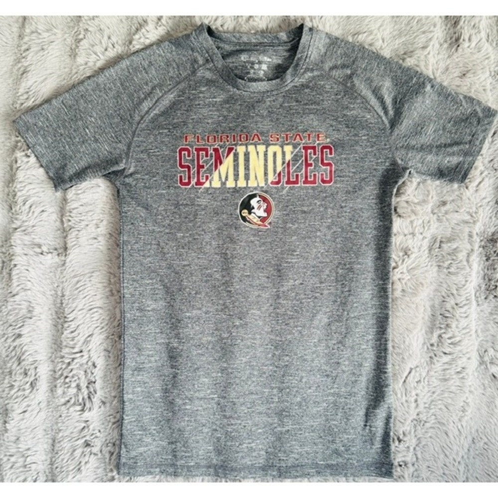 Champion Florida State Seminoles FSU T-Shirt Gray Heather Small VaporElite - Picture 1 of 6